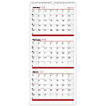 Office Depot Brand 3-Month Monthly Wall Calendar, 12" x 27", White, January 2026 to December 2026, OD30302826 1 thumbnail image