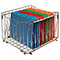 Innovative Storage Designs Collapsible Storage Cartons, Wire, 10 3/16"H x 13"W x 15 1/4"D