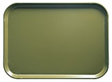 Cambro Camtray Rectangular Serving Trays, 14" x 18", Olive, Pack Of 12 Trays