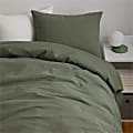 Dormify Devon Washed Cotton Comforter and Sham Set, Twin/Twin XL, Olive Green 1 thumbnail image