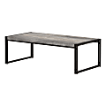 South Shore Gimetri Coffee Table, 15”H x 23-3/4”W x 47-1/4”D, Soft Gray 1 thumbnail image