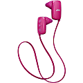 JVC Gumy Earset - Stereo - Wireless - Bluetooth - 20 Hz - 20 kHz - Behind-the-neck - Binaural - In-ear - Noise Canceling - Pink