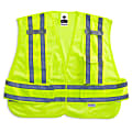 Ergodyne GloWear Safety Vest, Expandable, Type-P Class 2, Medium/Large, Lime, 8244PSV