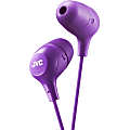 JVC Marshmallow HA-FX38V Earphone - Stereo - Violet - Wired - Gold Plated Connector - Earbud - Binaural - In-ear - 3.30 ft Cable