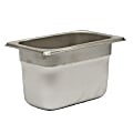 Hoffman Tech Browne Stainless Steel Steam Table Pans, 1/9 Size, Silver, Pack Of 72 Pans, 22194 1 thumbnail image