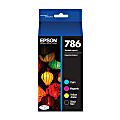 Epson® 786 DuraBrite® Black And Cyan, Magenta, Yellow Ink Cartridges, Pack Of 4, T786120-BCS