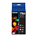 Epson® 786 DuraBrite® Black And Cyan, Magenta, Yellow Ink Cartridges, Pack Of 4, T786120-BCS 1 thumbnail image