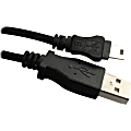 Professional Cable USBMIN-03 USB Data Transfer Cable - 3 ft USB Data Transfer Cable for Hub - First End: 1 x USB Type A - Male - Second End: 1 x 5-pin Mini USB Type B - Male - Black 1 thumbnail image