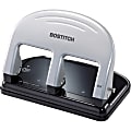 Bostitch® EZ Squeeze™ Three-Hole Punch, 40 Sheet Capacity, Black/Silver