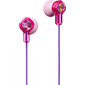 JVC HA-KD1P Earphone - Stereo - Pink - Wired - Earbud - Binaural - In-ear - 2.79 ft Cable