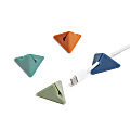 U Brands® Adhesive Pyramid Cord Organizers, Assorted Colors, Set Of 4 Organizers 1 thumbnail image