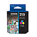 Epson® 215 Cyan, Magenta, Yellow Ink Cartridges, Pack Of 3, T215530-S