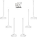 Tatco Plastic Stanchions, 14" x 14" x 39", White, Box Of 6 1 thumbnail image