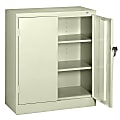 Tennsco Counter-High Storage Cabinet With Reinforced Doors, 42"H x 36"W x 18"D, Putty