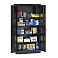 Tennsco Full-Height Standard Storage Cabinet, 72"H x 36"W x 18"D, Black