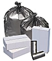 Highmark™ Linear Low Density Can Liners, 1.3-mil, 33 Gallons, 33" x 39", Silver, Box Of 100