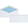 Business Source No.10 Regular Tint Security Envelopes - Security - #10 - 4 1/8" Width x 9 1/2" Length - 24 lb - Gummed - White - Wove - 500 / Box 1 thumbnail image