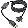Tripp Lite 6ft DisplayPort to VGA/DP to VGA Adapter Active Converter with Latches to HD15 DPort 1.2 M/M - DisplayPort/VGA  - P581006VGAV2 1 thumbnail image