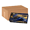 Solstice® Powder-Free Nitrile Exam Gloves, X-Large, Dark Blue, 100 Gloves Per Box, Case Of 10 Boxes