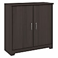 Bush® Furniture Cabot Small 30"W Storage Cabinet With Doors, Heather Gray, Standard Delivery