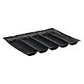 Winco 5-Loaf Silicone Bread Baking Pan, Black