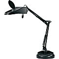 Lorell® LED Architect-style Magnifying Lamp, Black 1 thumbnail image