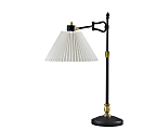 Adesso Elijah Table Lamp, 27-1/2”H, Off-White Shade/Black & Antique Brass Base 1 thumbnail image