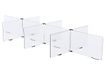 MARVEL 8-Way Table Divider, Clear/Silver