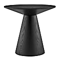 Eurostyle Wesley Round Side Table, 21-1/2”H x 23-1/2”W x 23-1/2”D, Black