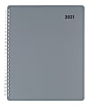 Office Depot® Brand Weekly/Monthly Appointment Book, 7" x 8-3/4", Gray, January 2021 To December 2021, OD710930