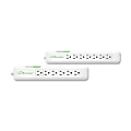 Compucessory 6-Outlet Strip Surge Protector, 6' Cord, White, CCS09852 1 thumbnail image