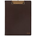 2025-2026 AT-A-GLANCE® Signature Collection Clipboard With Monthly Planner, 8" x 11", Brown, January To January, YP60009