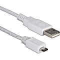 QVS Micro-USB Sync & Charger Cable for Smartphone, Tablet, MP3, PDA and GPS - 1.60 ft USB Data Transfer Cable  - USB1M05M 1 thumbnail image