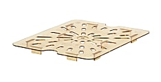 Cambro H-Pan High-Heat Drain Shelves For GN 1/2 Food Pans, Amber, Pack Of 6 Shelves 1 thumbnail image
