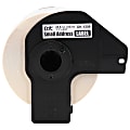 Brother® Genuine DK-120924PK Small Address Paper Label Rolls, 1-1/8" x 2-7/16", White, 800 Labels Per Roll, Box Of 24 Rolls 1 thumbnail image