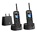 Motorola® O2 Series Long-Range Cordless Telephone With Digital Answering Machine, 2 Handsets, MOTO-O212