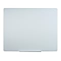 MasterVision® Magnetic Dry-Erase Board, Glass, 24" x 36", Opaque White