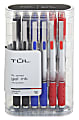 TUL® GL Series Retractable Gel Pens, Medium Point, 0.7 mm, Silver Barrel, Assorted Business Inks, Pack Of 12 Pens 1 thumbnail image