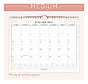 Cambridge® WorkStyle Monthly Wall Calendar, 15" x 12", Pink Dot, January To December 2021, 1479D-707 1 thumbnail image