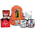 First Aid Only Trauma Backpack Kit, 18"H x 13"W x 6"D, Bright Orange 1 thumbnail image