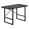 Monarch Specialties Randy 49"W Computer Desk, Gray/Black