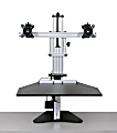 Ergo Desktop Electric Kangaroo Elite Stand, 27 1/2"H x 28"W x 28"D, Black, Standard Delivery 1 thumbnail image