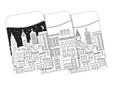 Barker Creek Peel & Stick Library Pockets, Color Me! Cityscapes, Pack Of 30
