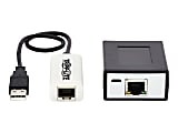 Tripp Lite USB over Cat5/Cat6 Extender Kit 4-Port with Power over Cable - USB 2.0, Up to 164 ft. (50 m), Black - USB extender - USB, USB 2.0 - over CAT 5/6 - up to 164 ft - for P/N: U022-006, U030-006, U050-006