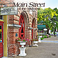 2024 Brown Trout Monthly Square Wall Calendar, 12" x 12", Main Street of the Midwest, January To December