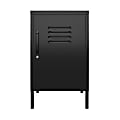 Ameriwood™ Home Mission District Metal Locker End Table, 27-3/16"H x 15"W x 15-3/4"D, Black 1 thumbnail image