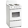 Danby Designer 20" Electric Range - 20" - Single Oven x Oven(s) - 4 x Cooking Element(s) - Electric Coil - Lift Up Porcelain Cooktop - 17.95 gal Primary Oven - Electric Oven - Freestanding - White 1 thumbnail image