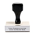 Custom Wood Handle Traditional Rubber Stamp, Rectangle, 2" x 4" 1 thumbnail image