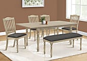Monarch Specialties Axyl Dining Table, 29-3/4”H x 59”W x 42”D, Gray
