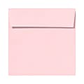 LUX Square Envelopes, 6 1/2" x 6 1/2", Peel & Press Closure, Candy Pink, Pack Of 250